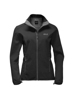 Jack Wolfskin |  Element Track Softshell jacket  Women | Black 