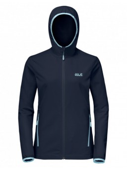 Jack Wolfskin | Turbulence  Softshell Jacket  Women | Midnight Blue 